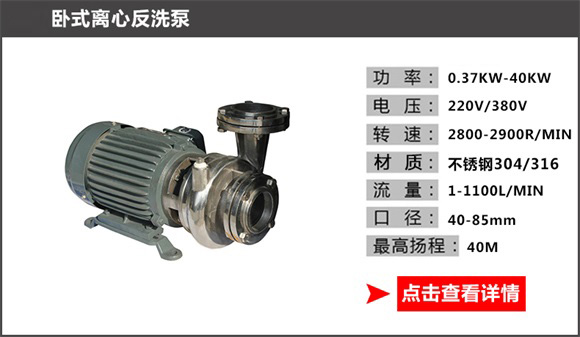臥式離心反洗泵 臥式離心反洗泵